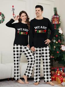 Op maat gemaakte groothandel Kerstpyjama's Santa lange mouwen Kerstpyjama's familieset - Product Image 2