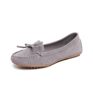 Zapatos Planos con Lazo Estilo Europeo y Americano para Primavera y Otoño, Zapatos de Punta Redonda para Mujeres Embarazadas, Zapatos Grandes - Product Image 6