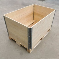 Boîte de contreplaqué de haute qualité emballage caisses en bois pour palette d'expédition boîte de cargaison en bois pliable