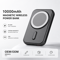 Nuevo Banco de Energía Portátil con Carga Inalámbrica Magnética, PD20W, Carga Rápida, 10000 mAh, para Teléfono