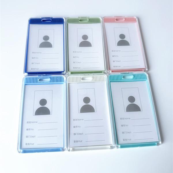 Plastic Vertical Name Card ID Card Holder
