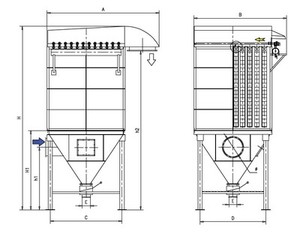 Betonmischstation mit Staubabscheider und Druckluft-Staubentfernung; Zementwerk-Silo - Product Image 4
