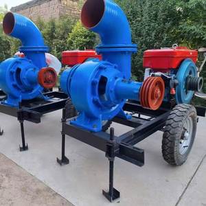 Bomba de Agua Centrífuga Móvil de Gran Capacidad con Motor Diésel de Flujo Mixto Horizontal para Riego Agrícola - Product Image 1