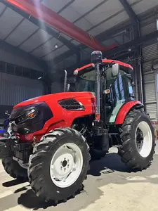 AGRI ติดตามยี่ห้อ 4WD YTO เครื่องยนต์ดีเซล 120HP ล้อรถแทรกเตอร์ AD เพลา AC CAB ฟาร์มรถแทรกเตอร์โรงงานจัดหาในราคาต่ํา