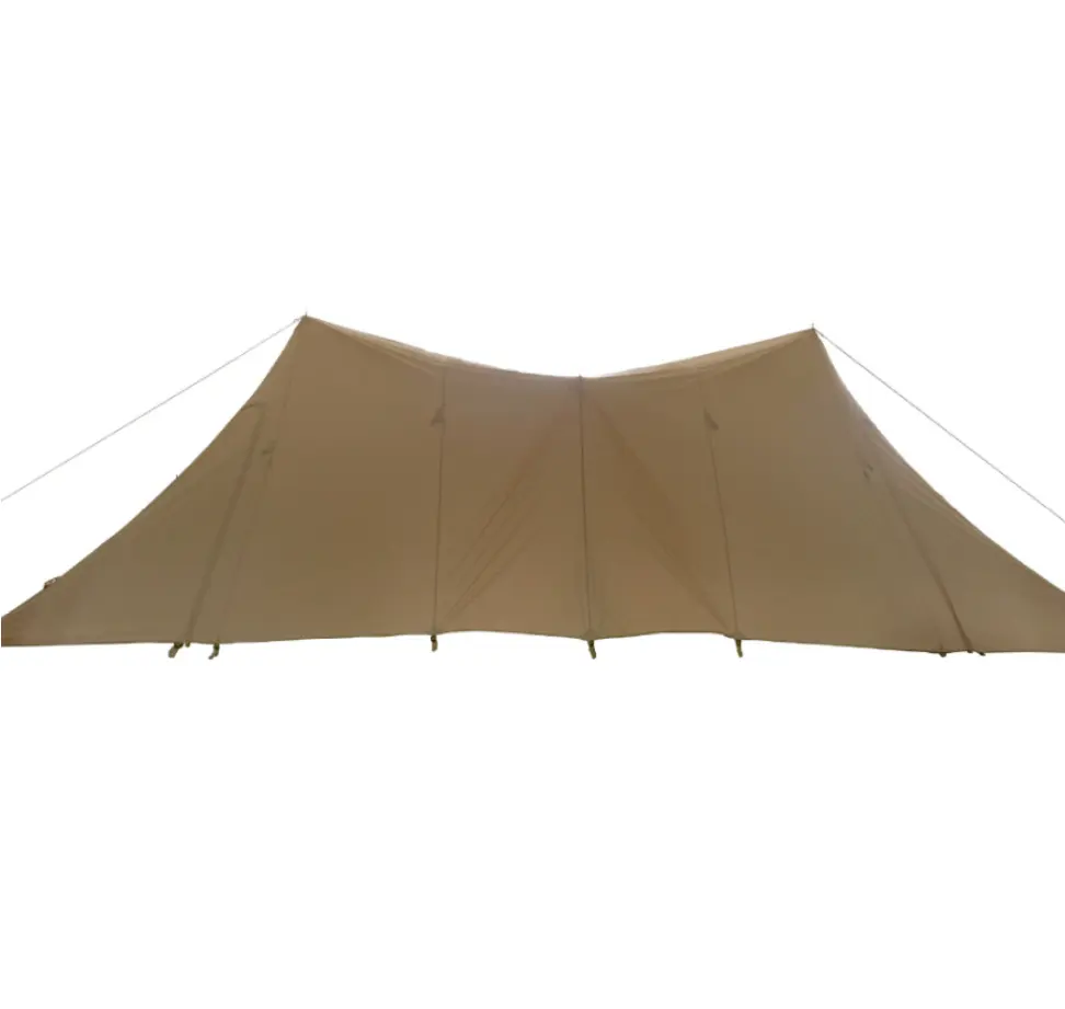 Hot Koop Grote Katoenen Canvas Zon Onderdak Twin Towers Luifel 5 + Preson Camping Outdoors Tarp Tent