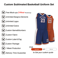 Uniforme de basket-ball réversible personnalisé, maillot de basket-ball sublimé à deux faces, réversible pour l'entraînement, kit sportif universitaire