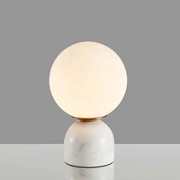 Lampe de table nordique moderne vert marbre verre Dimmable LED lampe de bureau de chevet pour salon chambre décor à la maison