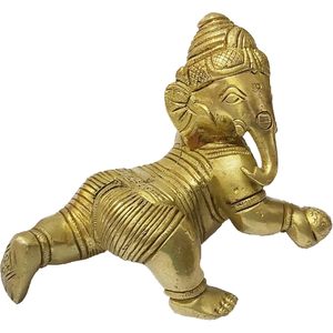 PARIJAT HANDICRAFT Lord Bal Ganesha Estatua Decoración para el hogar Ídolo para el éxito y la suerte Diwali Regalos - Product Image 2