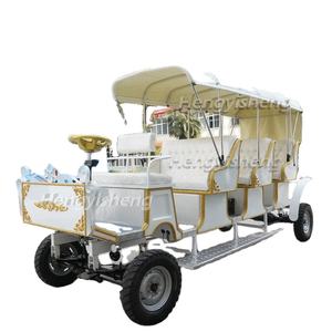 Carruaje de caballos turístico blanco personalizado modelo eléctrico chino económico - Product Image 2