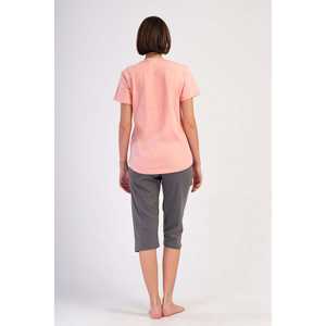 Haut en lin et coton tricoté à col rond et coupe ample pour femme, manches longues, motif ovales uni, style quotidien, taille XL, idéal pour l'automne - Product Image 1