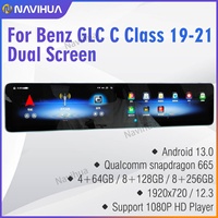 NaviHua Accessoires automobiles : Autoradio Android Carplay amélioré pour Mercedes Benz Classe C GLC W205 X253 2015-2018