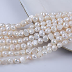 Perlas Barrocas de Agua Dulce de 8-9 mm, Doble Cara, Ligeras, Sueltas, Hechas a Mano, para Joyería DIY con Orificio Horizontal Natural, Venta Directa - Product Image 1