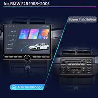 Autoradio Android QLED 13 pouces Junsun pour BMW E46 M3 318/320/325/330/335 1998-2006, lecteur DVD de voiture, unité centrale multimédia stéréo