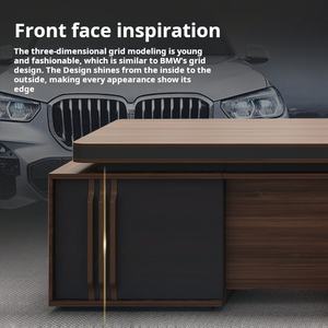 โต๊ะทำงานหรูหรา ดีไซน์ทันสมัย สำหรับผู้บริหาร โต๊ะผู้บริหาร โต๊ะทำงานพร้อมเก้าอี้ คุณภาพสูง - Product Image 5