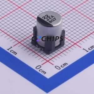 Condensador Electrolítico de Aluminio Híbrido Sólido-Líquido EEHZA1J220XV SMD, D6.3xL8mm 22uF 20% 63V 1.5A-100kHz - Product Image 1