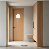 Porte en verre intérieure sur mesure, fabrication directe, style moderne et luxueux, porte demi-verre en MDF pour cuisine et buanderie