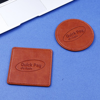 Cadeau d'affaires de haute qualité sous-verres en cuir ensemble table basse tapis tasse sous-verres