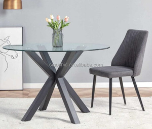 Marble Glass <strong>Narrow</strong> Table KD Metal Small <strong>Dining</strong> Table Set 4 <strong>Chairs</strong> Fixed Extendable Adjustable <strong>Dining</strong> Table - Product Image 3