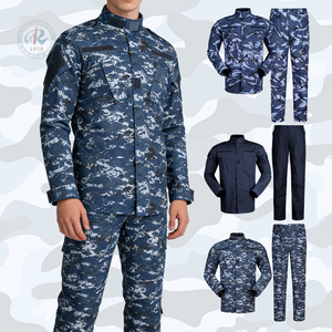 ブルー既製高品質タクティカル織り防水秋迷彩スーツハンティングアウトドアメンズワークウェア - Product Image 1
