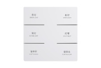 Système de maison intelligente KNX/EIB 2 gang 4 touches, interrupteur à bouton-poussoir, couleur blanche