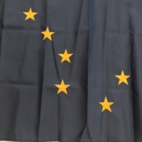 Drapeau de l'Alaska brodé 3x5FT en tissu Oxford 210D, durable et résistant – Offre Spéciale – Drapeaux des 50 États des États-Unis