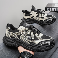 Baskets Chunky à Plateforme Style Dad Shoes, Tige en Maille Respirante, Lacets, Semelle Épaisse en Caoutchouc Antidérapante, Chaussures de Marche Décontractées et Tendance pour l'Extérieur