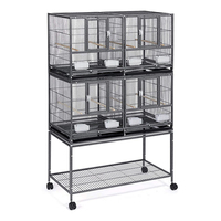 Cage à pigeons galvanisée à froid pour l'élevage des oiseaux, des perroquets, des pigeons, transport, logement, cage à oiseaux en fil de fer
