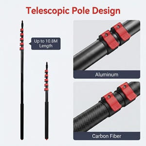 <span class=keywords><strong>Balai</strong></span> télescopique extensible Sillar avec tuyau d'arrosage de 3,95 mètres, réservoir de détergent, panneaux de nettoyage, polyvalent pour la maison, les camions et les voitures - Product Image 6