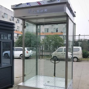 Poste de sécurité extérieur en acier préfabriqué, structure en acier soudé robuste, garde-corps de parking - Product Image 3