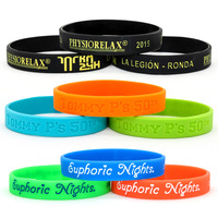 Pulseras de silicona Memo pulsera código QR pulseras personalizadas Baller bands