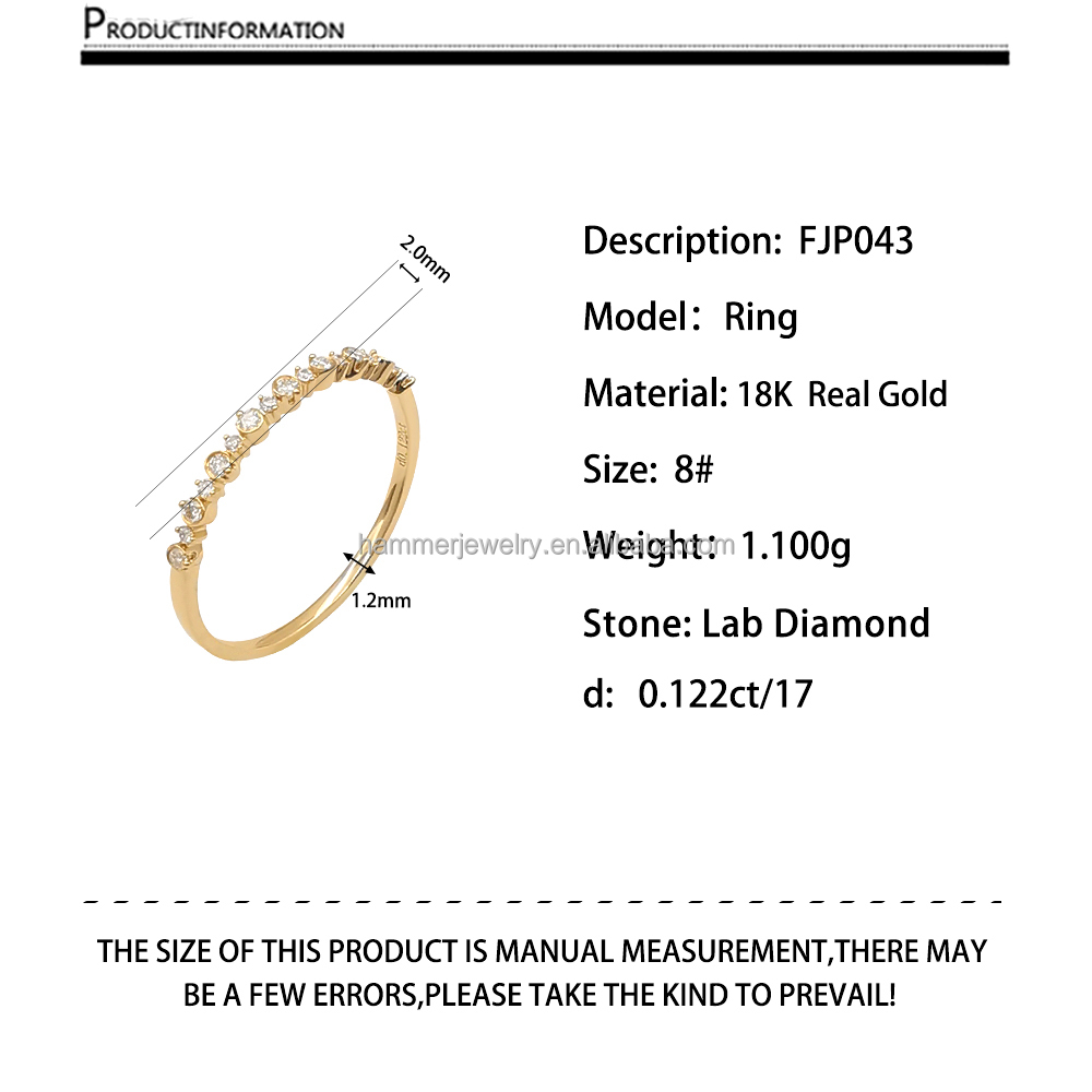 Diamante da laboratorio 18K+FJP043