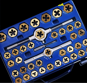 Bộ dụng cụ taro và khuôn taro 5/8 inch, ren 24, 12 món, 24 món, 48 món, 110 món, tiêu chuẩn HSS, hệ mét và inch, chuyên nghiệp - Product Image 5