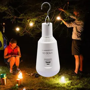 LED Solar Multifunktion lampe USB Charge 7W LED Not licht birne Cool White Tragbare Glühbirne