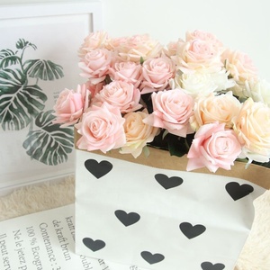 JCF219 Sensación DE LA MANO Rosa Simulación Flor <span class=keywords><strong>Casa</strong></span> Decoración Boda Ramo Pared Flores falsas - Product Image 3
