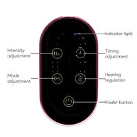 Dispositivo de Masaje Portátil Inteligente para Dedos y Muñecas, Masajeador de Manos Inalámbrico con Control Manual, 4 Modos, 6 Intensidades y Calor