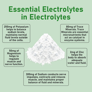 Poudre de boisson électrolytique à absorption rapide et hydratation rapide avec vitamine C et zinc pour soutenir l'énergie et l'endurance, complément d'entraînement - Product Image 3