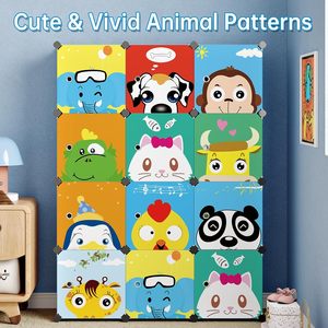 <b>Cheap</b> Household Diy Kids Plastic Wardrobe Cute <b>Baby</b> Kids' Cabinets Portable Wardrobe <b>Clothes</b> - Product Image 3