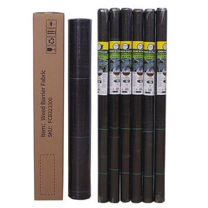 Weed Barrier Fabric 1.05x10 M Black PP Material Water Permeable Landscaping Gardening - Product Image 1