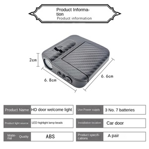 Fyx xe cửa logo ánh sáng không dây lịch sự Xe Cửa chiếu đèn <span class=keywords><strong>LED</strong></span> Đèn phụ kiện xe hơi phổ Xe mô hình - Product Image 6