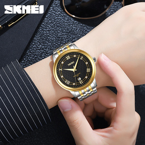 SKMEI 9272 nouvelle version mode Couple montre-bracelet de luxe <span class=keywords><strong>montres</strong></span> à Quartz hommes femmes amoureux OEM & ODM strass - Product Image 5