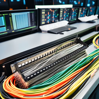 Panel Patch Kosong 24 Port 1U FTP Tanpa Modul untuk Jack Keystone CAT6/CAT6A/CAT7/CAT8