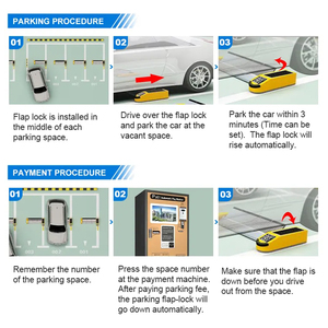 Sistema de Bloqueo de Estacionamiento Automático Fabricado en China, Barrera de Estacionamiento 485, Bloqueador de Estacionamiento en Venta - Product Image 2