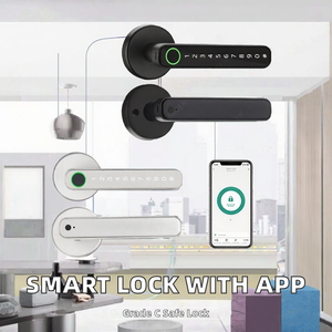 Tuya Bluetooth Smart Lock Handle Fingerprint Password Key Card Electric <strong>Door</strong> <strong>Knob</strong> Smartphone Unlock for Home Hotel - Product Image 2