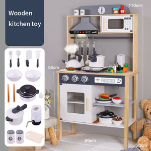 <span class=keywords><strong>Jouet</strong></span> de jeu d'imitation Montessori Maison de jeu en bois <span class=keywords><strong>Cuisine</strong></span> <span class=keywords><strong>Jouet</strong></span> de <span class=keywords><strong>cuisine</strong></span> <span class=keywords><strong>avec</strong></span> effets sonores et lumières - Product Image 3