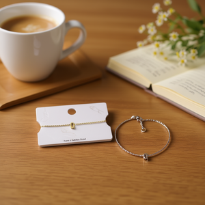 Bracelet à breloques en acier inoxydable avec lettre Q pour femmes, bijoux à la mode - Product Image 3