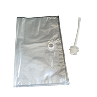 1L2L3L5L10L20L sac en aluminium transparent pour jus de fruits café huile sac aseptique avec port de valve