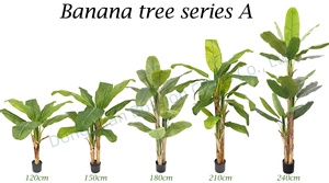 ต้นไม้เทียม bossion ต้นไม้เทียมเทียมเทียมสำหรับตกแต่งบ้านปลูกกล้วยแตกต่างกัน - Product Image 5