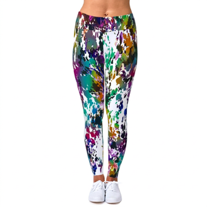 High Waisted Skinny Fit Lightweight Knee Length Workout Yoga <b>Leggings</b> Pants <b>Pocket</b> Quick Dry Anti-Bacterial Breathable Polyester - Product Image 1