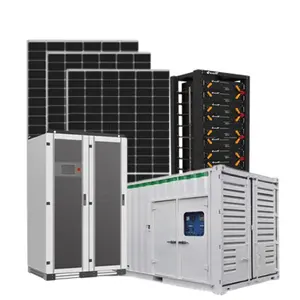 Sistema fotovoltaico 30kw híbrido 50kw 100kw 20ft 40ft ESS contenedor sistema solar híbrido