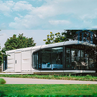 Maisons préfabriquées capsules de luxe à prix abordable, bureaux modernes isolés pour l'extérieur, maisons conteneurs, maisons mobiles type capsule spatiale